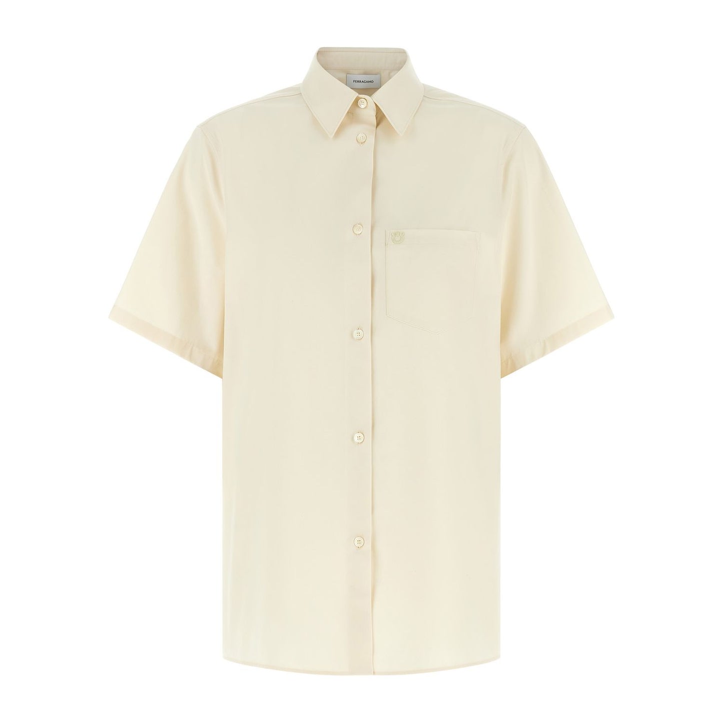 Ferragamo Beige Cotton Blouse