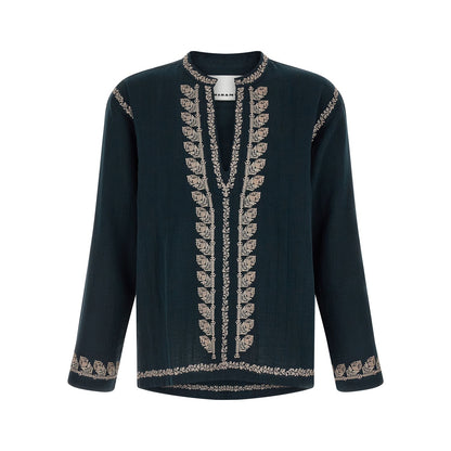 Isabel Marant Blue Cotton Blouse