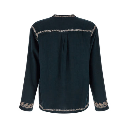 Isabel Marant Blue Cotton Blouse