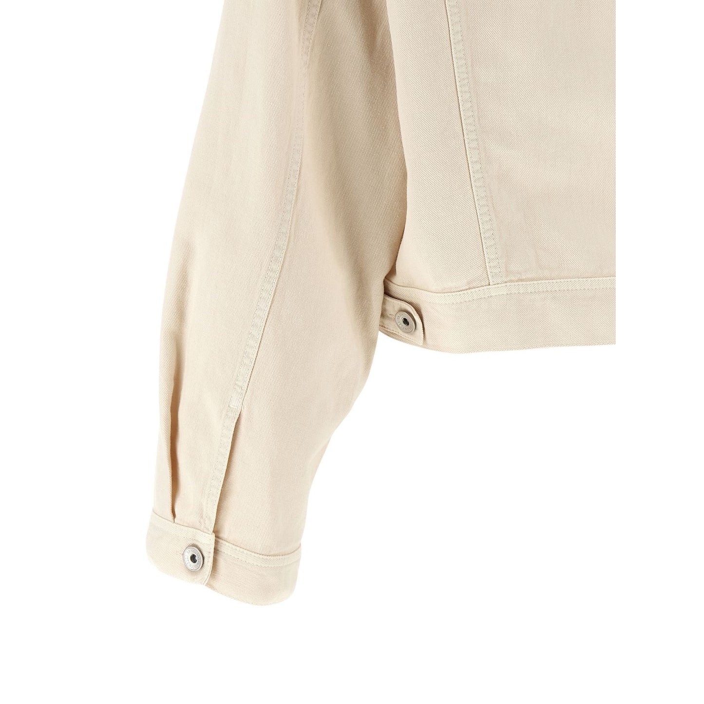 Brunello Cucinelli Beige Cotton Denim Jacket