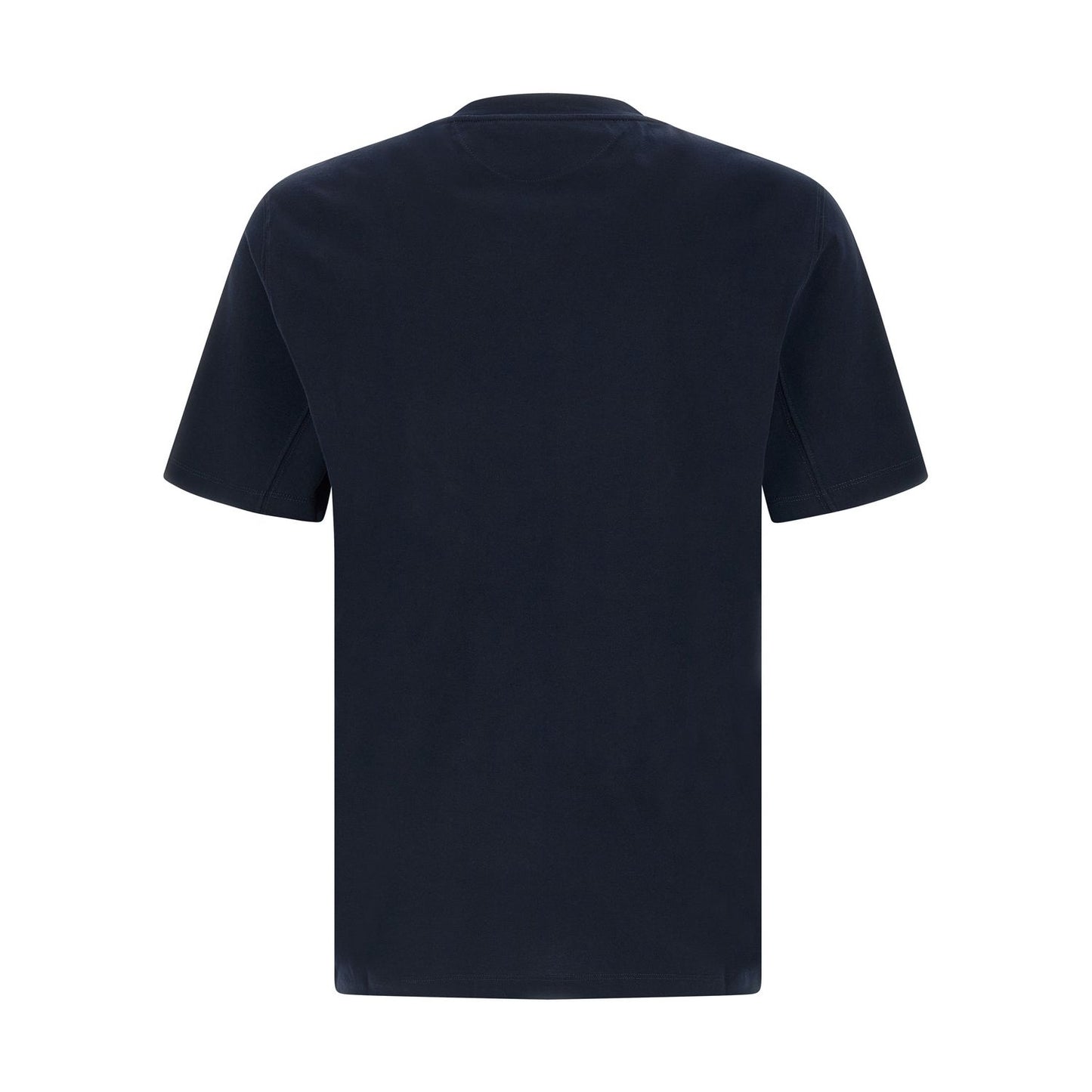 Brunello Cucinelli Blue Cotton T-Shirt