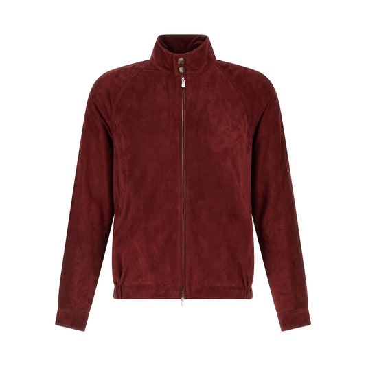 Brunello Cucinelli Multicolor Lamb Leather Leather Jacket