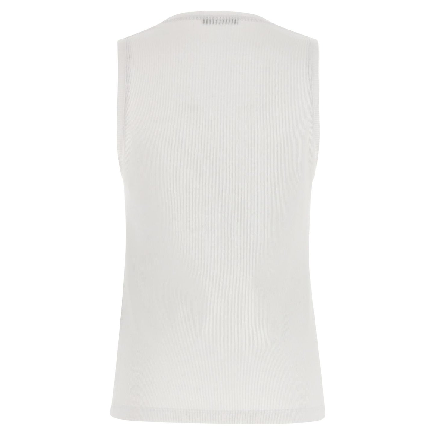 Balmain White Cotton Tank Tops