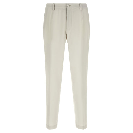 Dolce & Gabbana Beige Virgin Wool Dress Pants