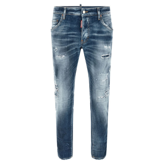 Dsquared² Blue Cotton Boyfriend Jeans