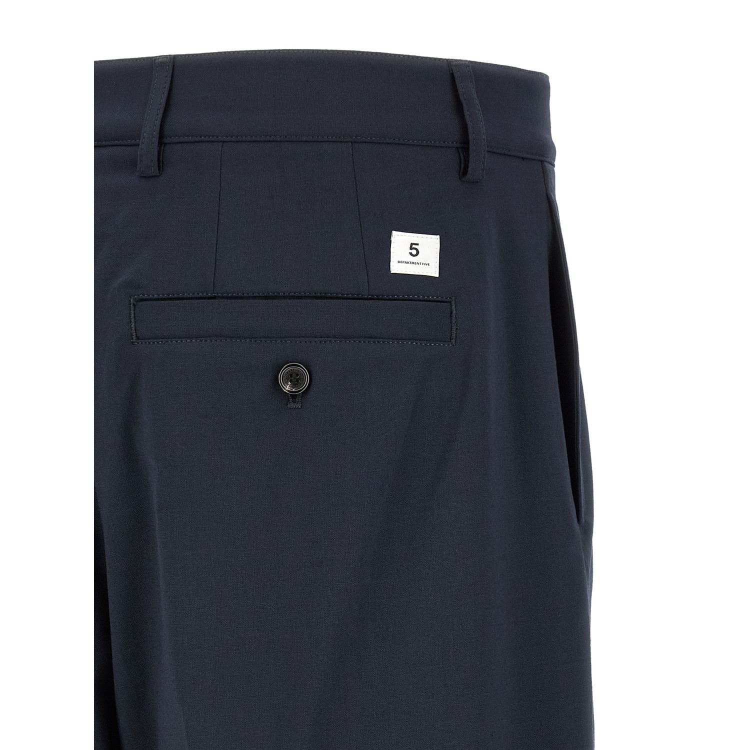 Department 5 Blue Polyester Chino Pants