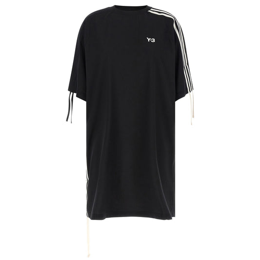 Y-3 Black Polyester Short Dress