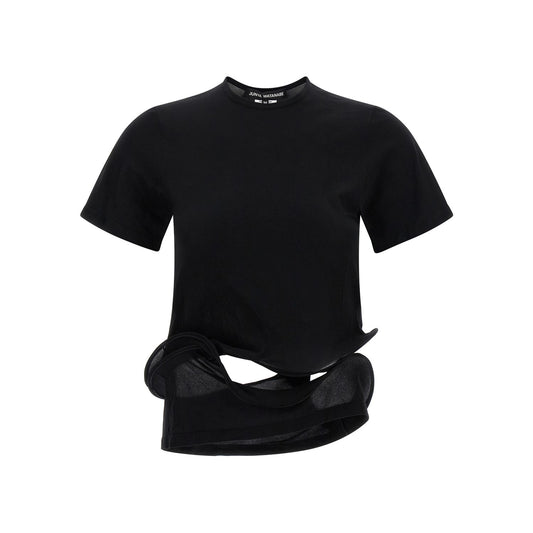 Junya Watanabe Black Nylon T-Shirt