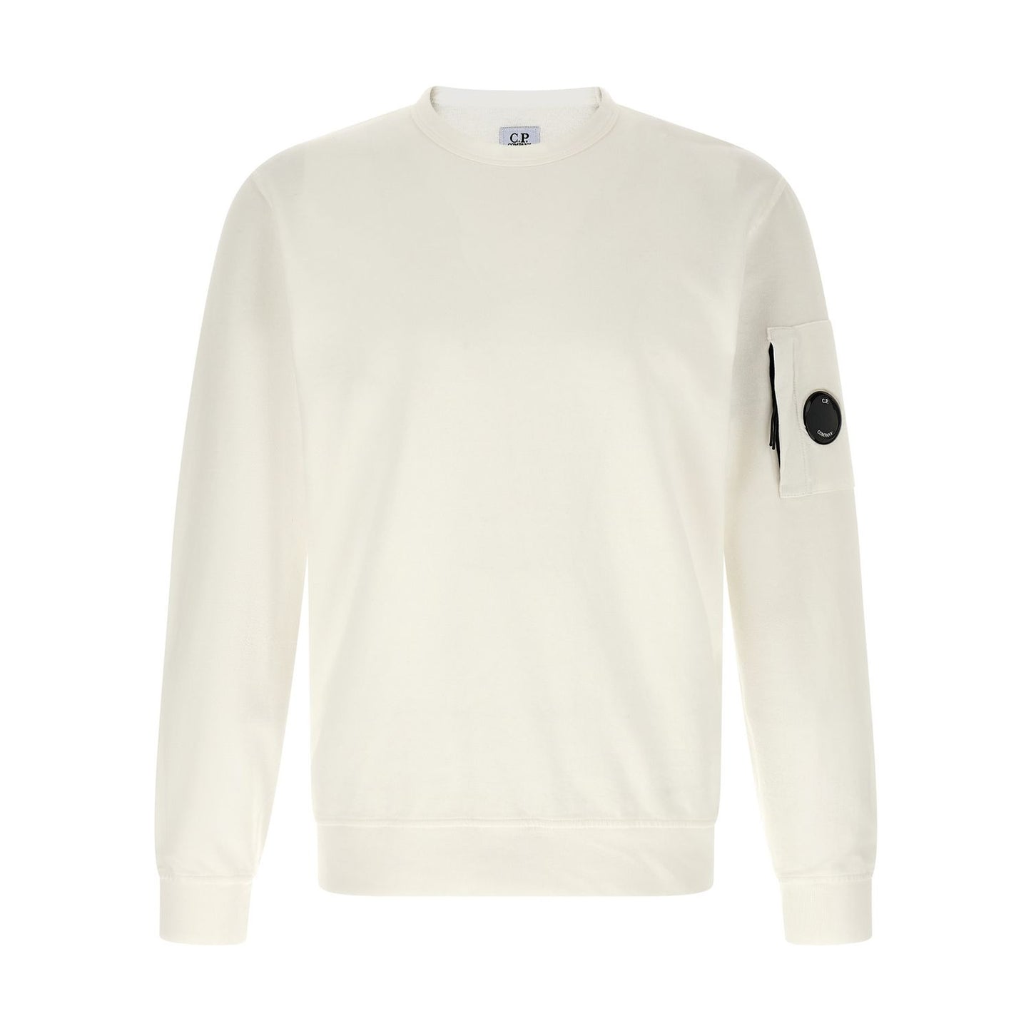 C.P. Company White Cotton Sweatshirt