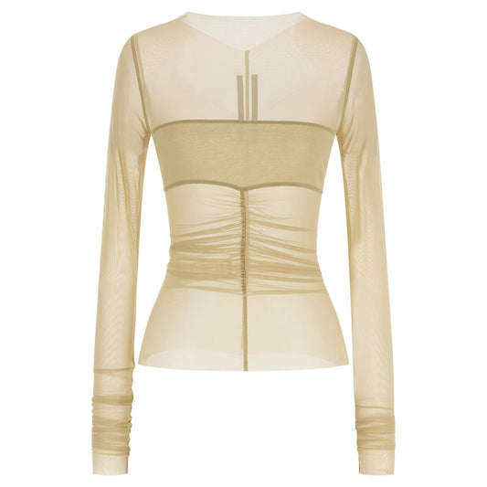 Rick Owens Beige Nylon Shirt