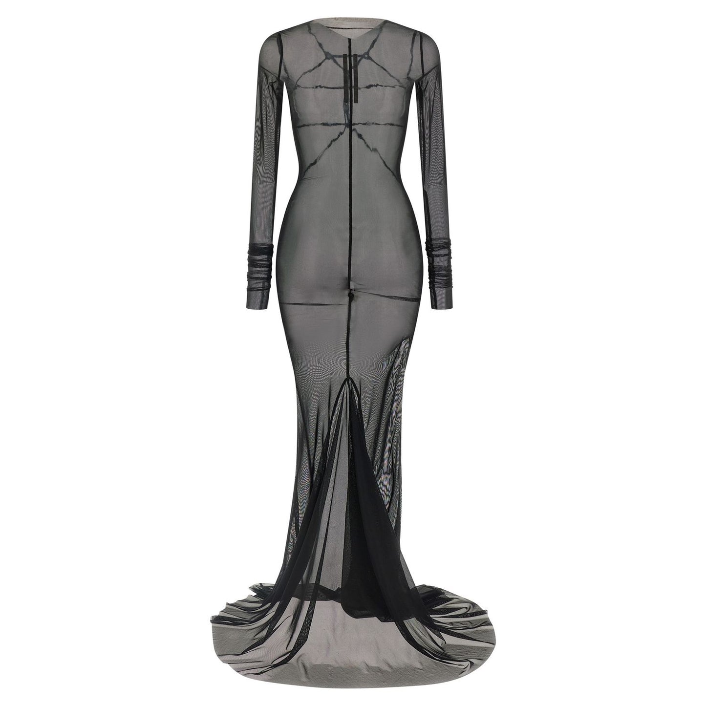 Rick Owens Black Nylon Long Dress