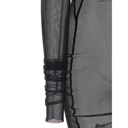 Rick Owens Black Nylon Long Dress