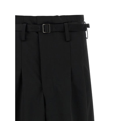 Junya Watanabe Black Acetate Flared Pants