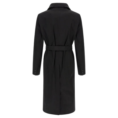 Rick Owens Black Cotton Coat