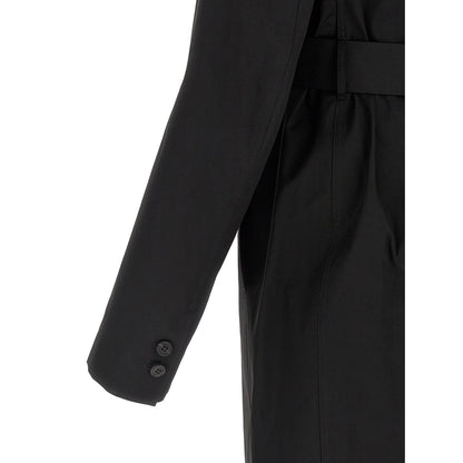 Rick Owens Black Cotton Coat