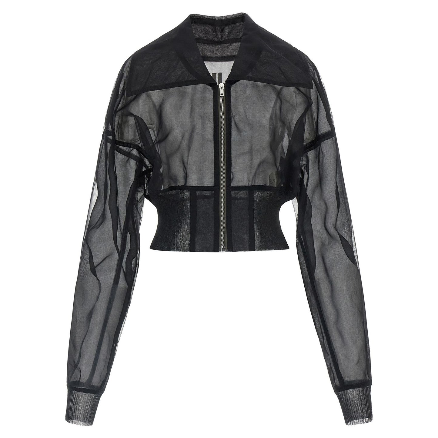 Rick Owens Black Nylon Bomber