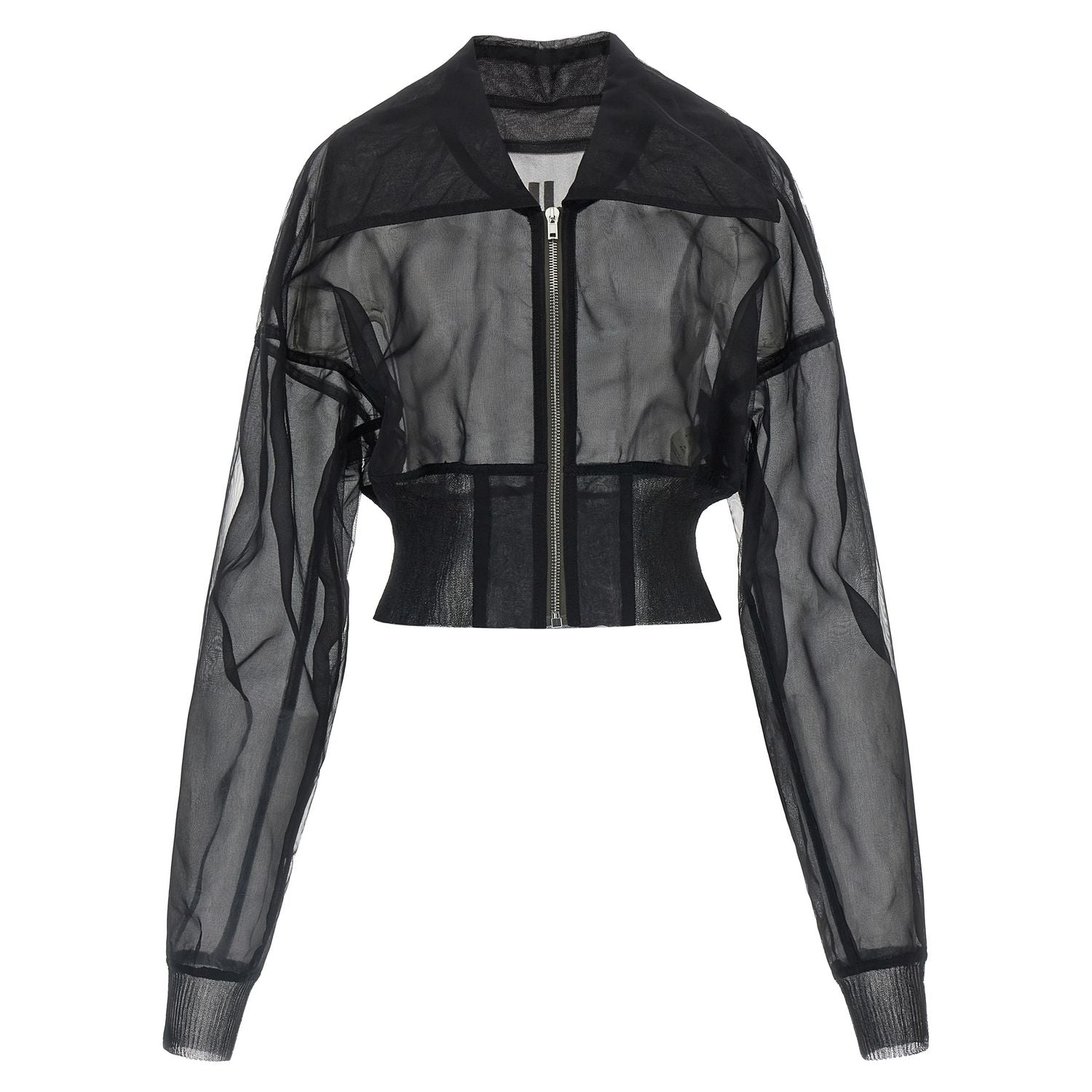 Rick Owens Black Nylon Bomber