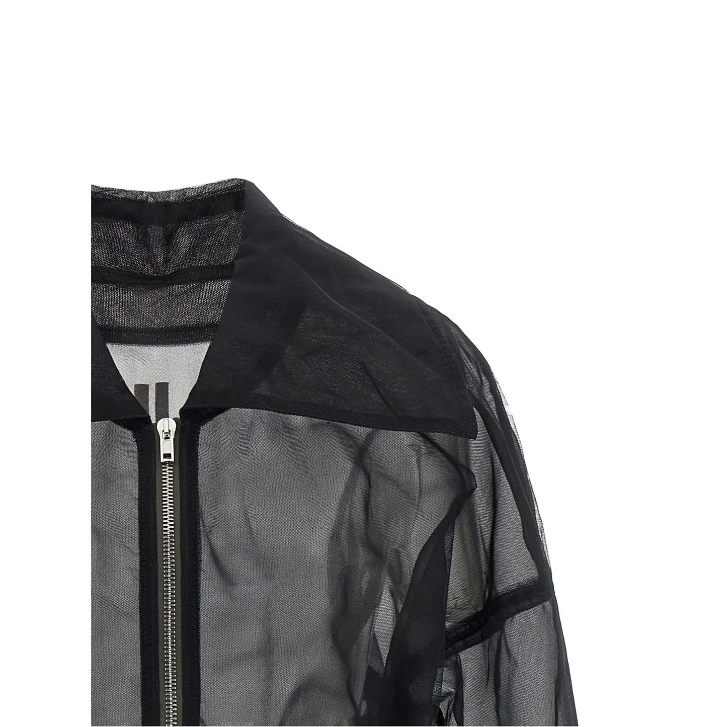 Rick Owens Black Nylon Bomber