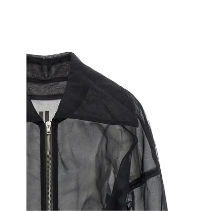 Rick Owens Black Nylon Bomber