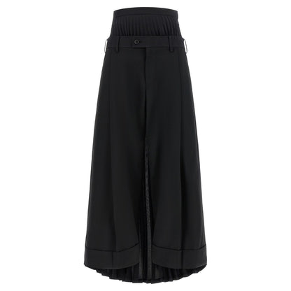 Junya Watanabe Black Wool Pants