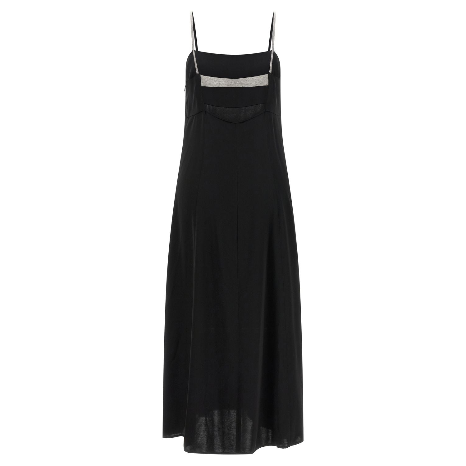 Peserico Black Viscose Long Dress