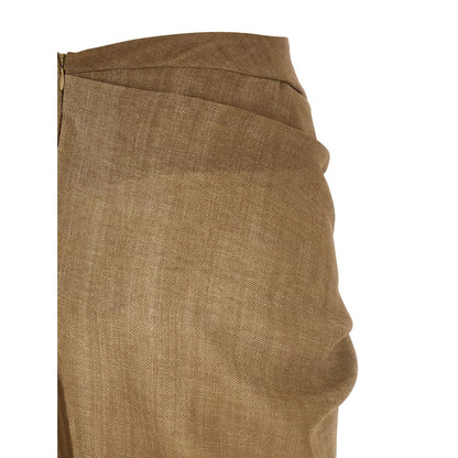 Ermanno Scervino Beige Polyester Mini Skirt