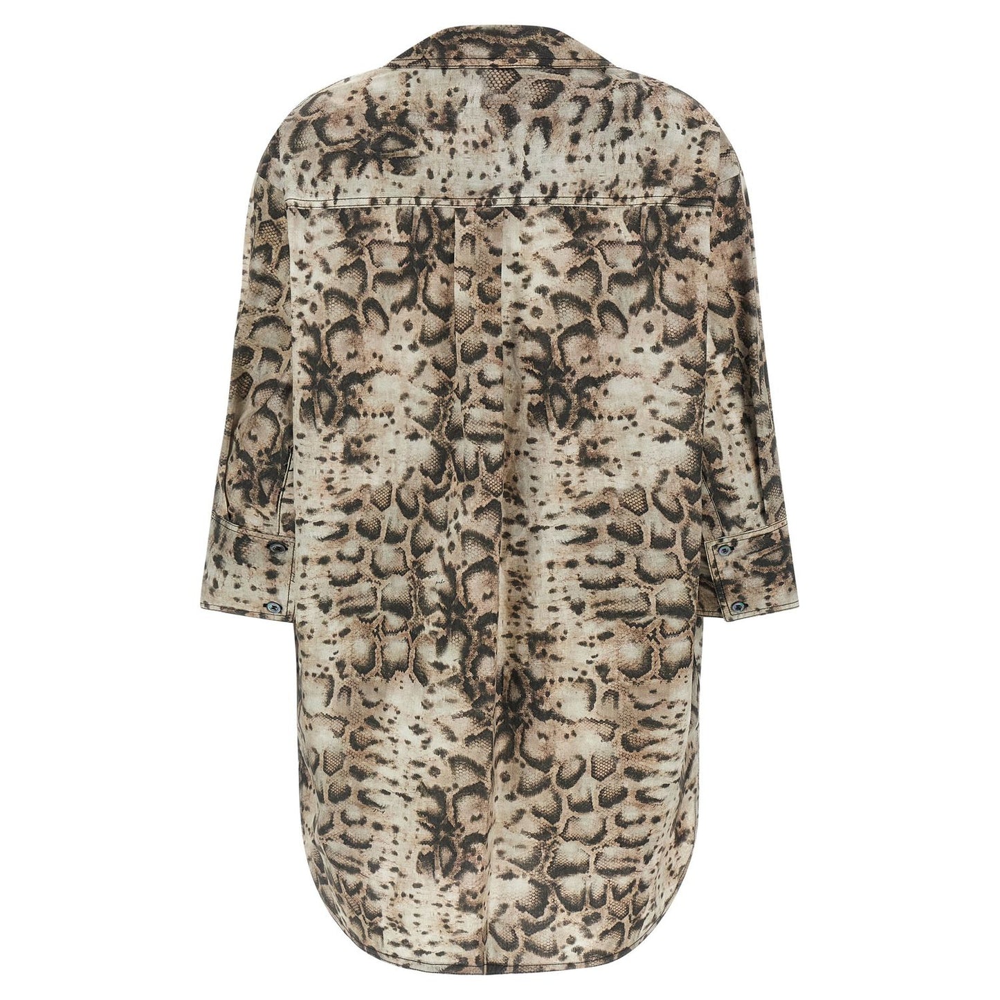 PINKO Gray Cotton Short Dress