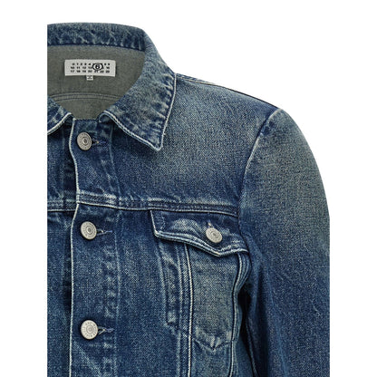 MM6 Maison Margiela Blue Cotton Denim Jacket