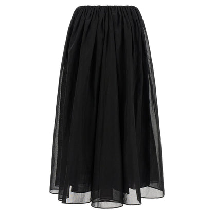 Brunello Cucinelli Black Cotton Mini Skirt