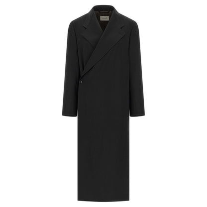 Lemaire Blue Wool Coat