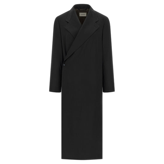 Lemaire Blue Wool Coat