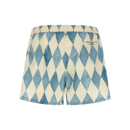 Ballantyne Blue Polyester Swim Shorts