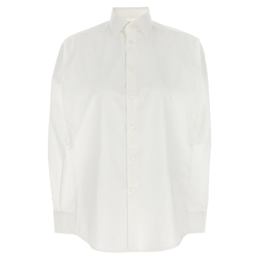 MM6 Maison Margiela White Cotton Blouse