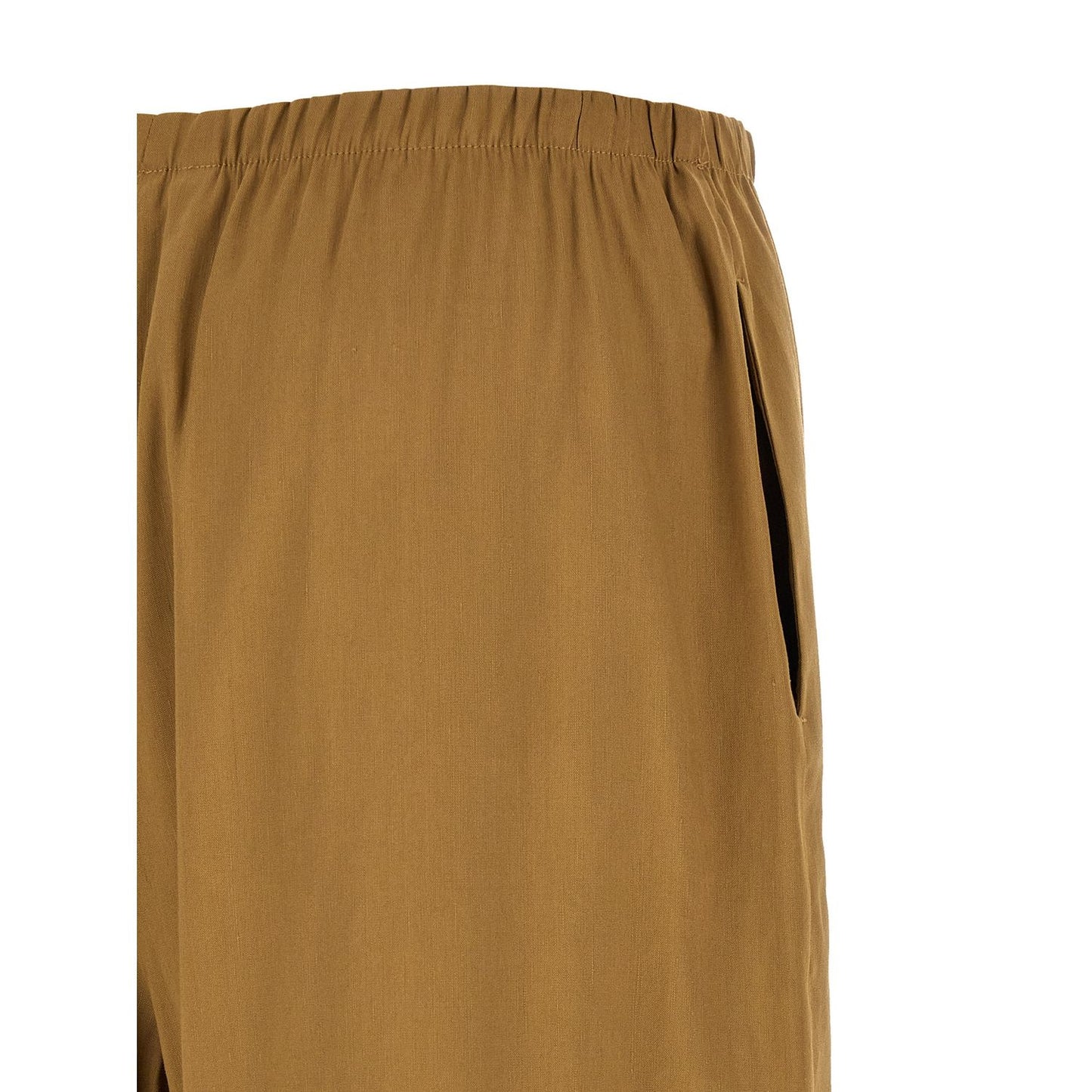 Max Mara Beige Linen Casual Pants