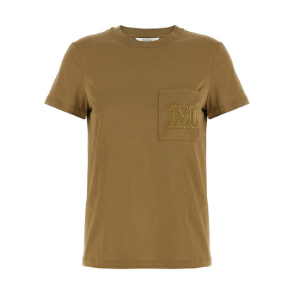 Max Mara Brown Cotton T-Shirt