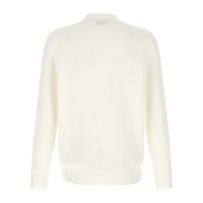 Brunello Cucinelli White Cotton Cardigan