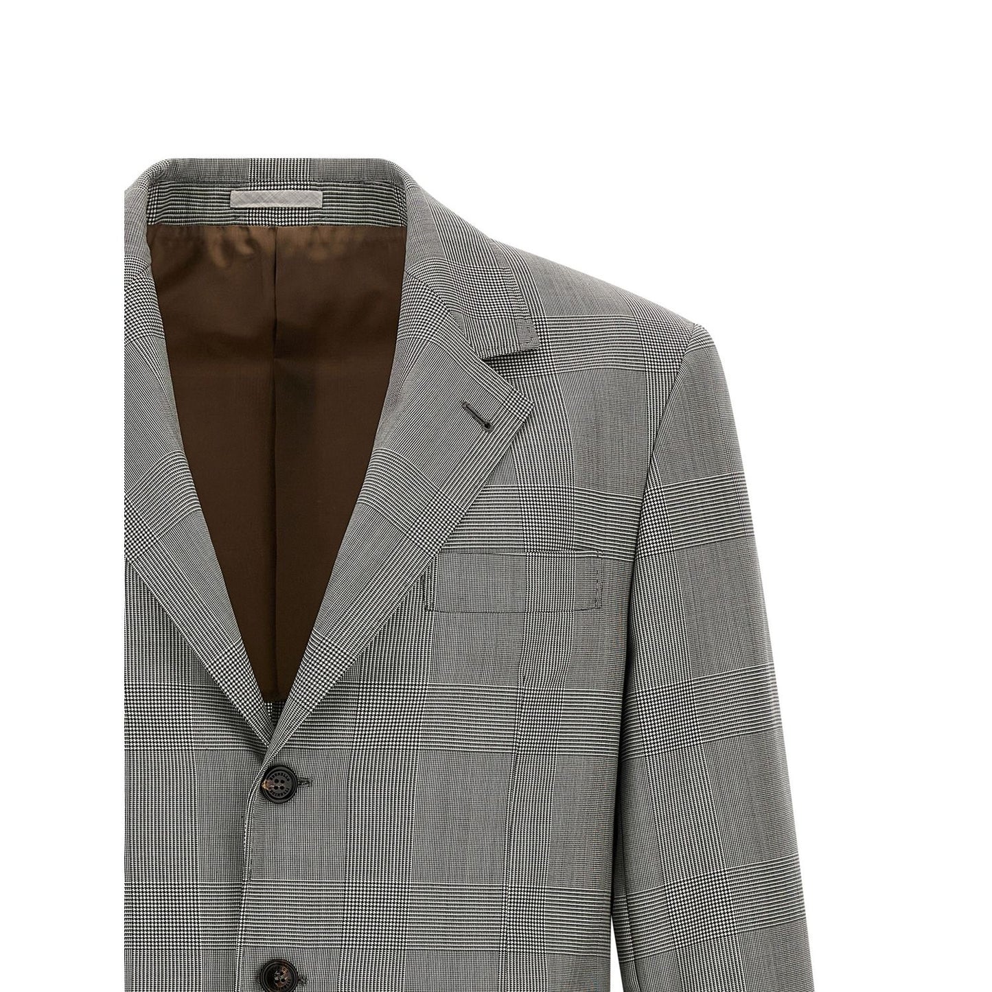 Brunello Cucinelli Gray Virgin Wool Blazer