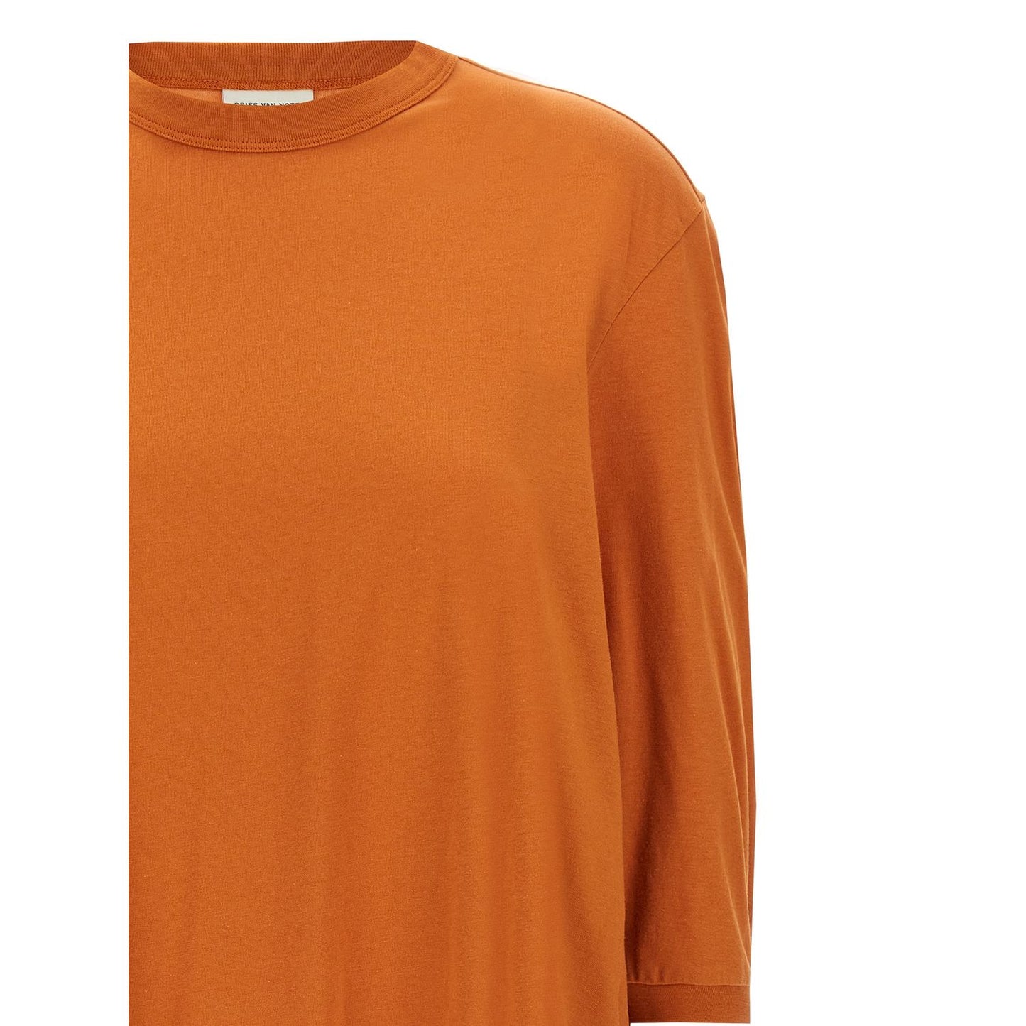 Dries Van Noten Orange Cotton T-Shirt