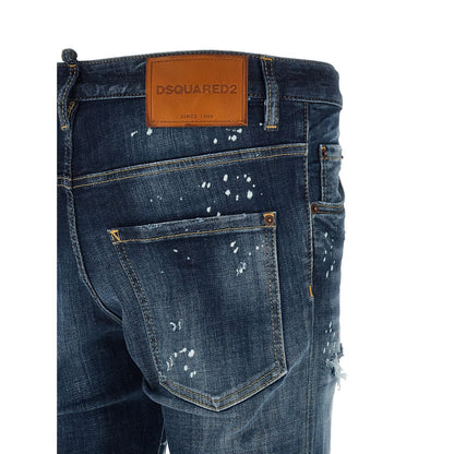 Dsquared² Blue Cotton Jeans Denim