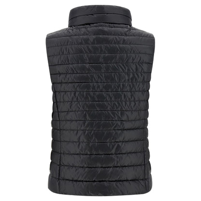MooRER Black Polyester Sleeveless Jacket