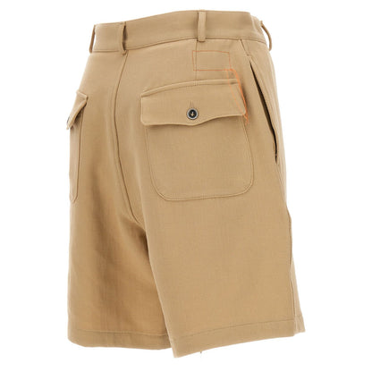 Fortela Beige Cotton Bermuda Shorts