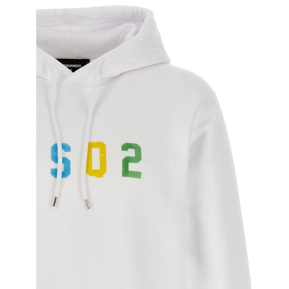 Dsquared² White Cotton Sweatshirt