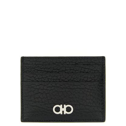 Ferragamo Black Calfskin Cardholder