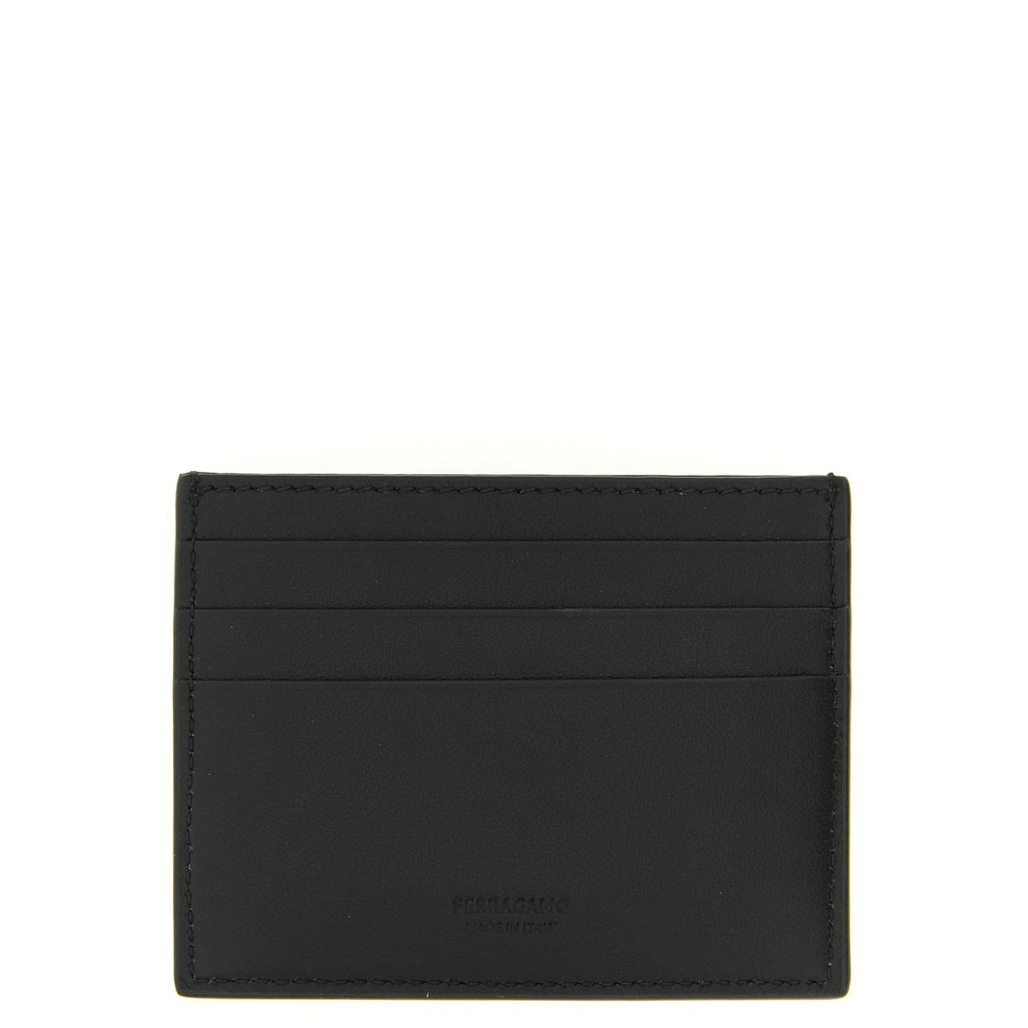 Ferragamo Black Calfskin Cardholder