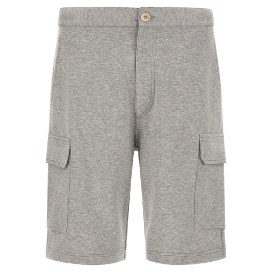 Brunello Cucinelli Gray Cotton Bermuda Shorts
