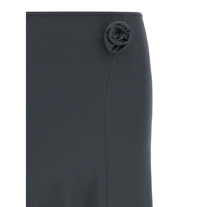 Coperni Gray Polyamide Midi Skirt