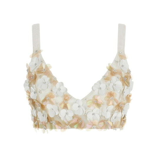P.A.R.O.S.H. White Polyamide Tank Tops