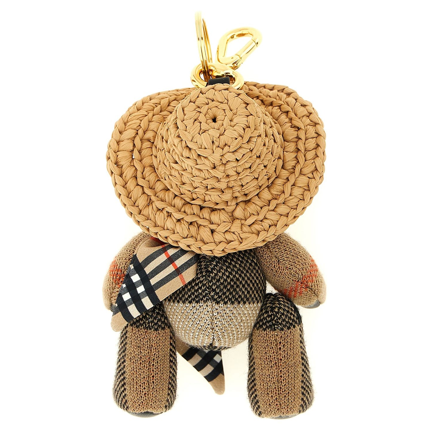 Burberry Beige Wool Keychain