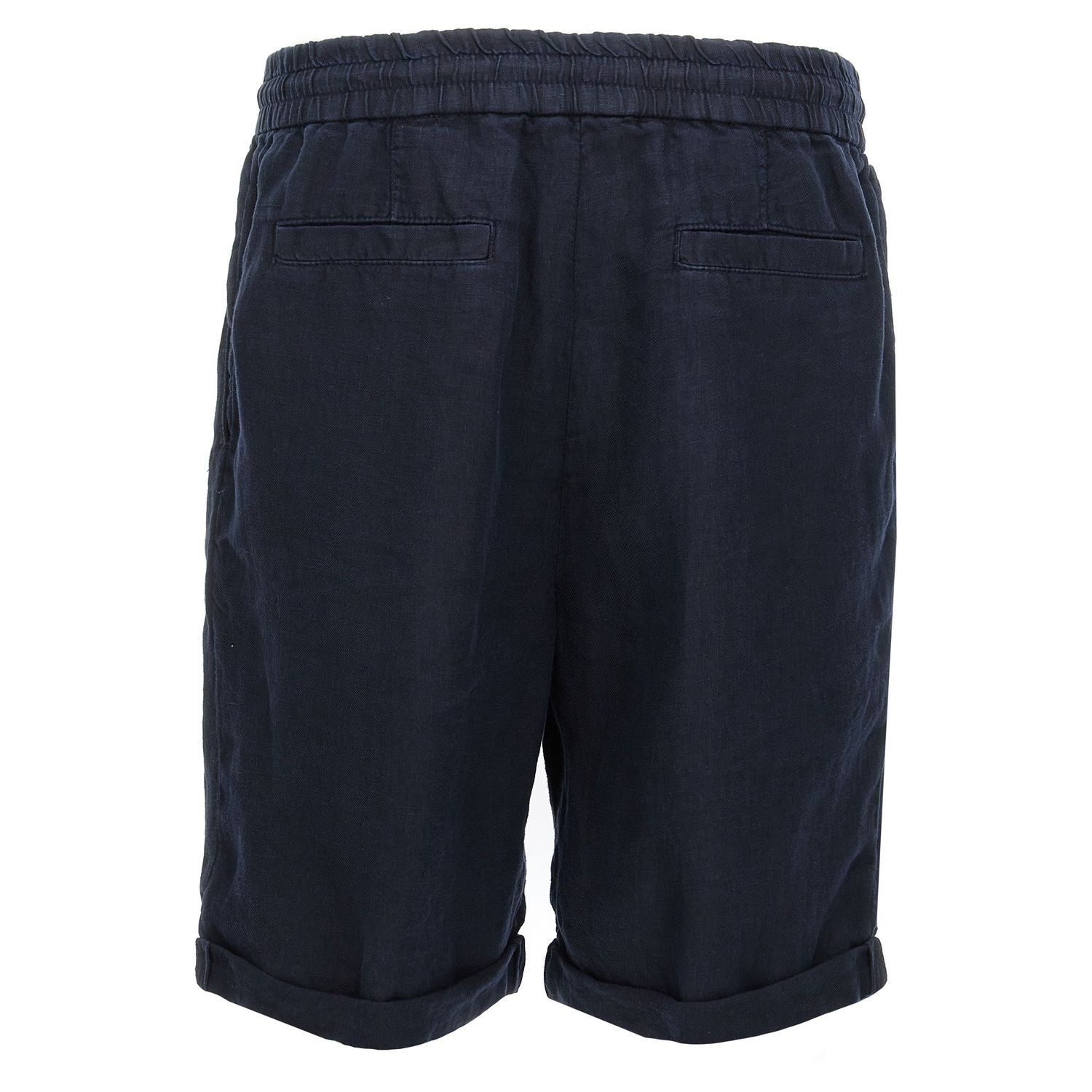 Brunello Cucinelli Blue Linen Bermuda Shorts