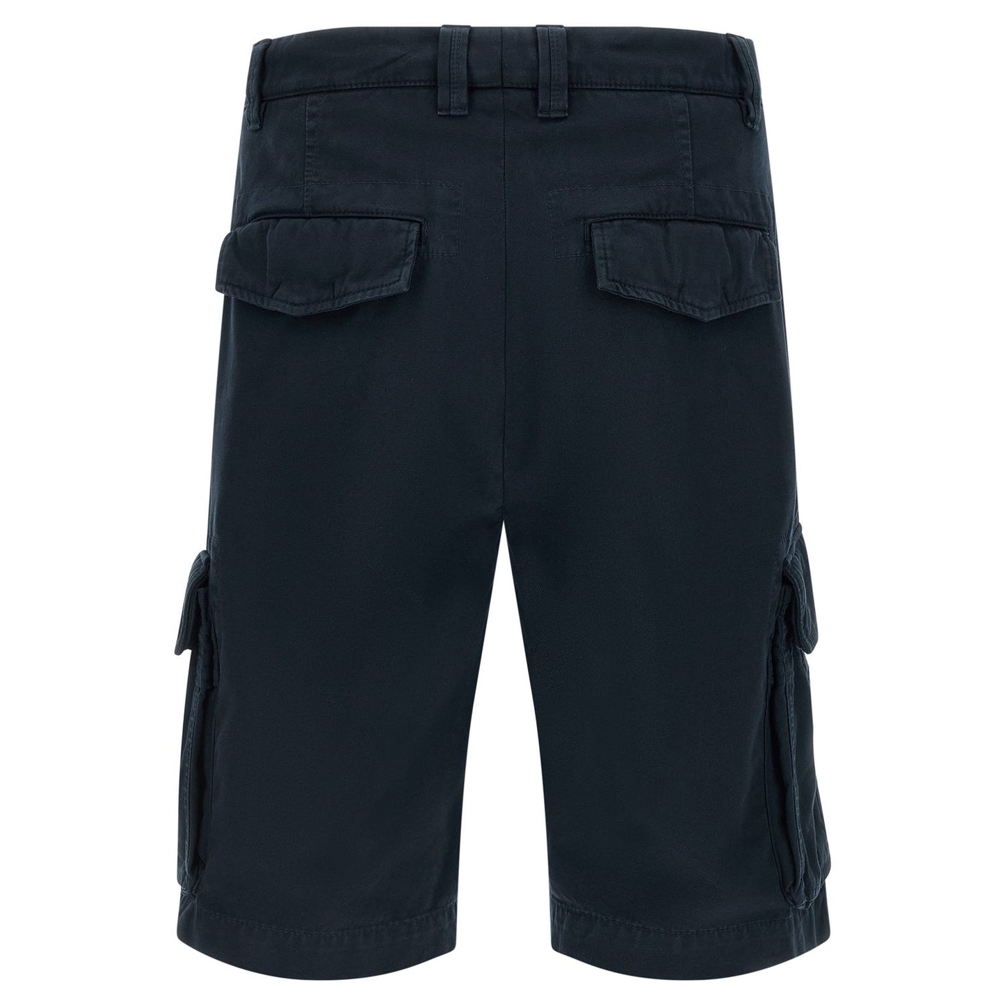 Brunello Cucinelli Blue Cotton Bermuda Shorts